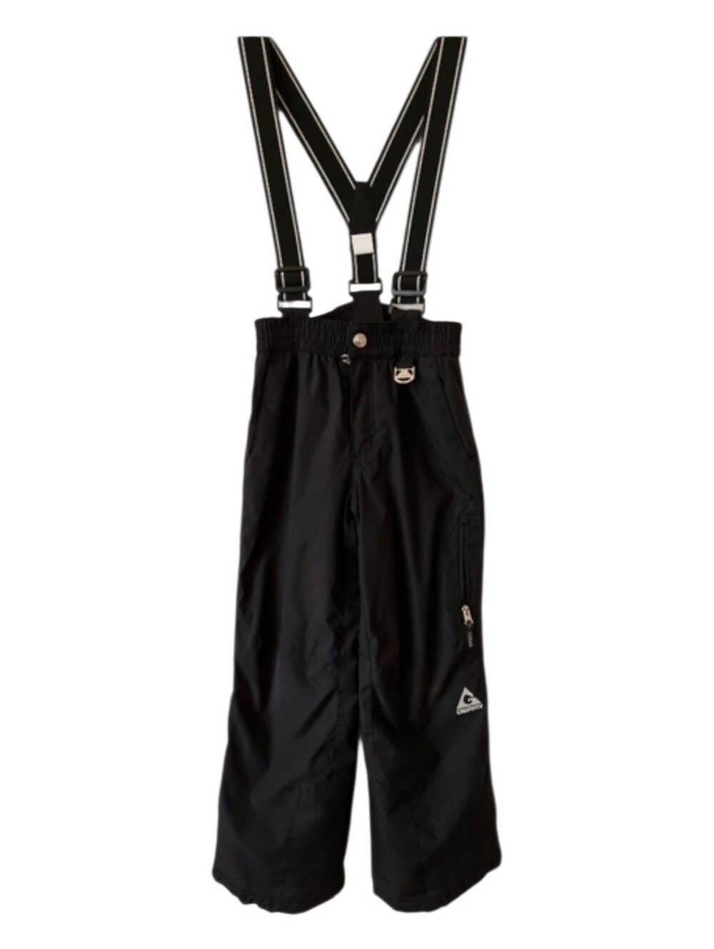 Gerry Black Kid Snowpants Removeable Suspenders Sz 7/8